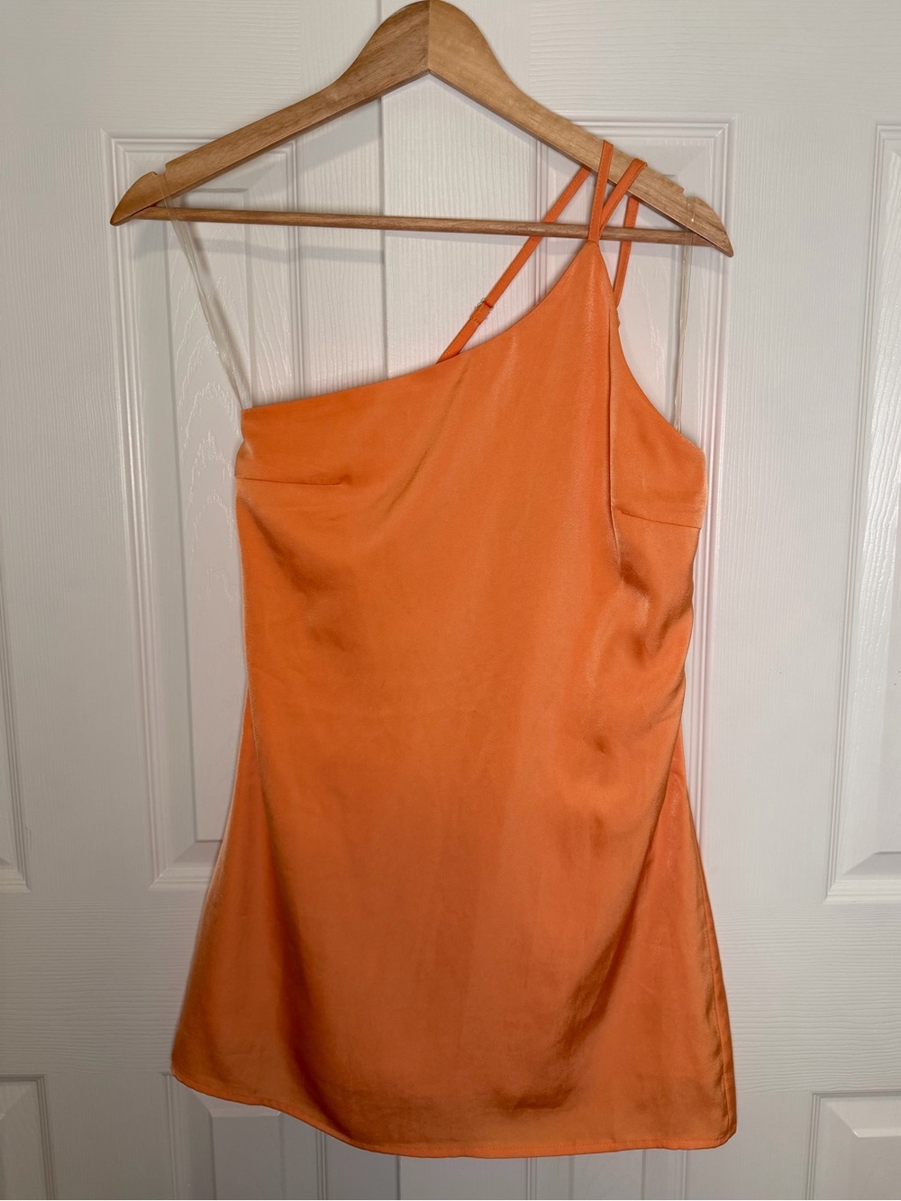 Steve Madden small One-Shoulder Orange Mini Dress